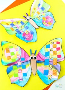 Woven Paper Butterfly Craft - Arty Crafty Kids