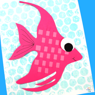 Woven Angel Fish Craft - Arty Crafty Kids