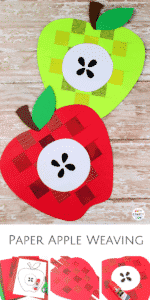 Paper Apple Weaving Craft - Arty Crafty Kids