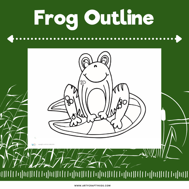 Frog Outline - Arty Crafty Kids