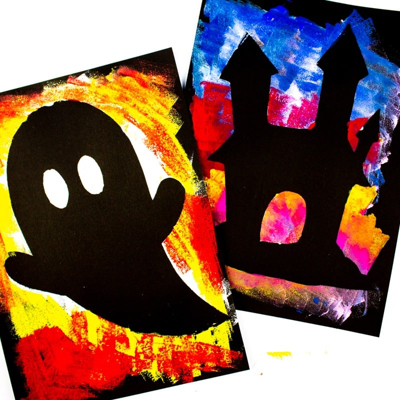 Haunted House Silhouette - Arty Crafty Kids