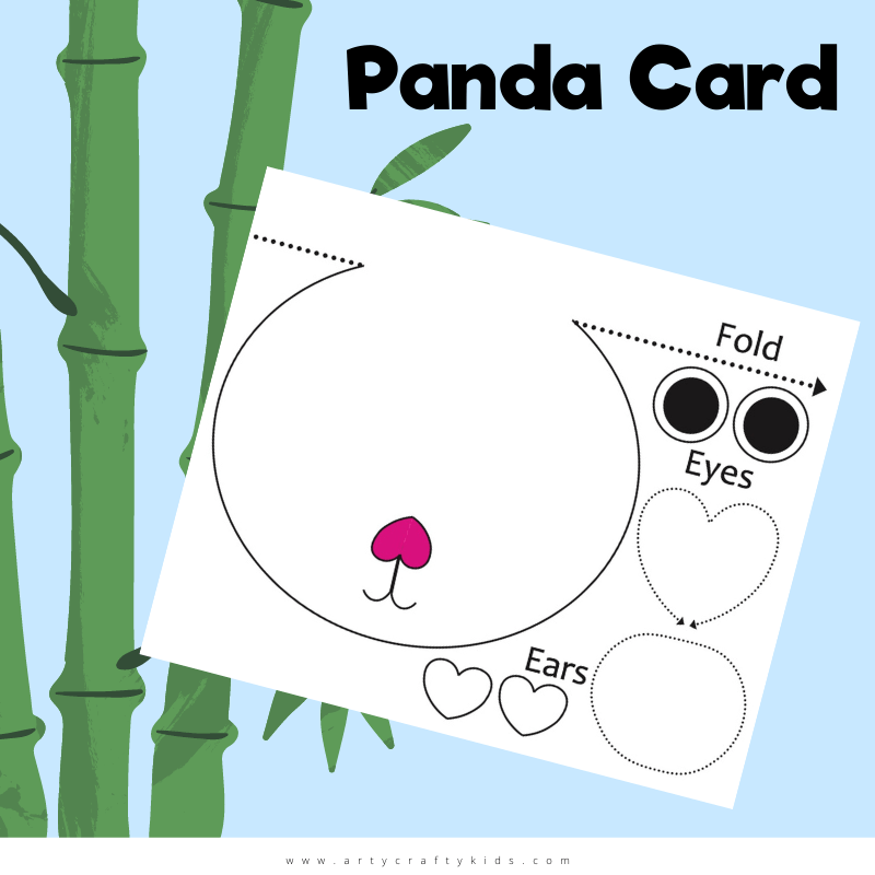 Panda Card - Arty Crafty Kids