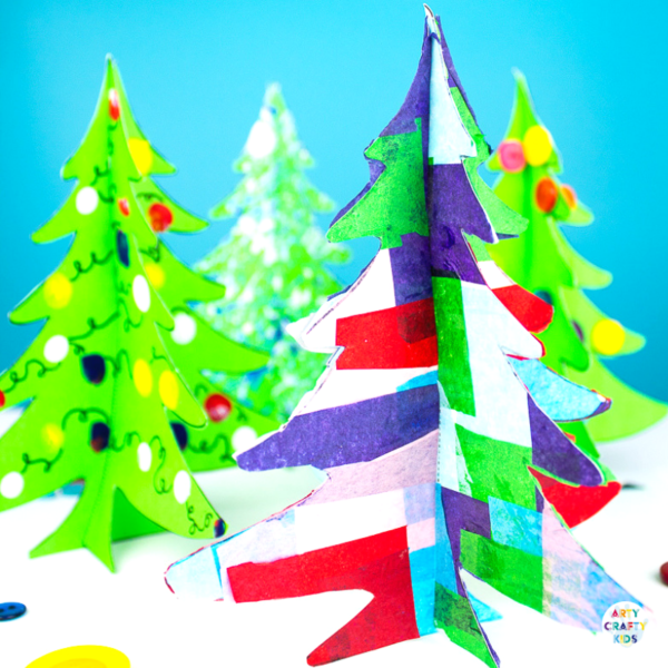 3D Printable Christmas Tree Craft - Arty Crafty Kids