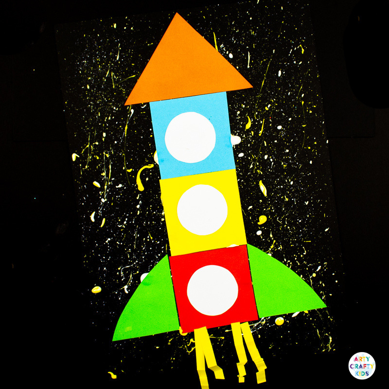 Printable Rocket Ship For Kids Arty Crafty Kids