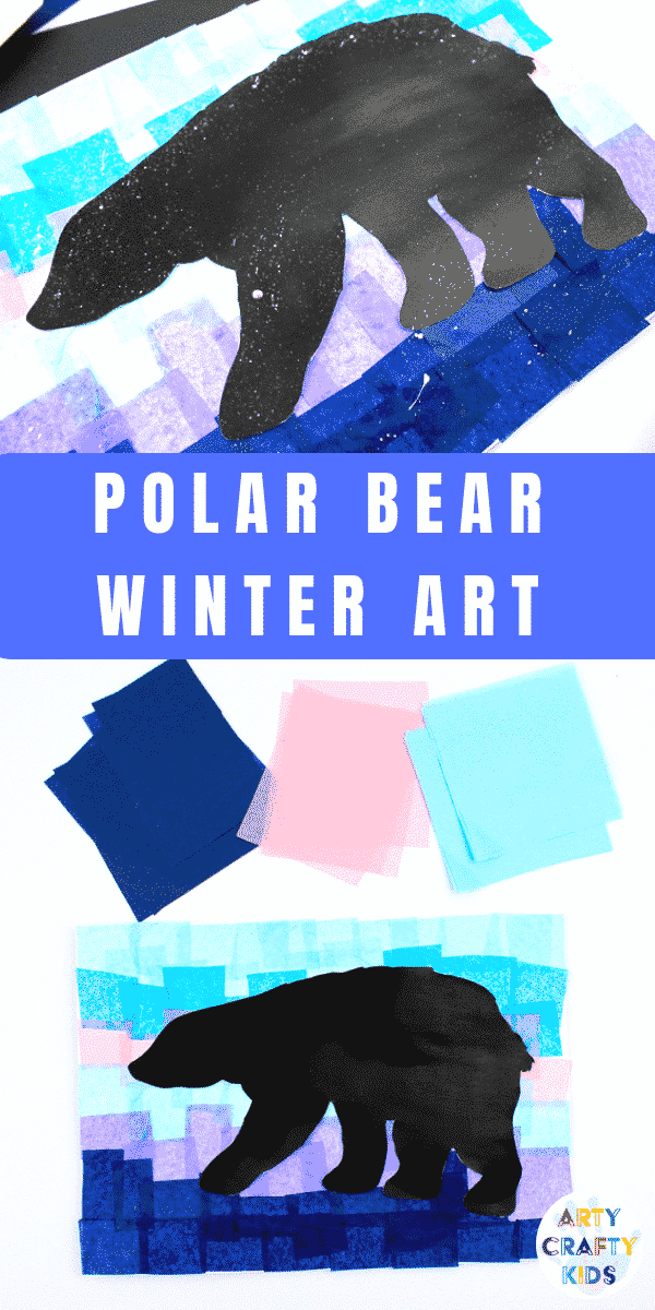 Polar Bear Winter Art - Arty Crafty Kids