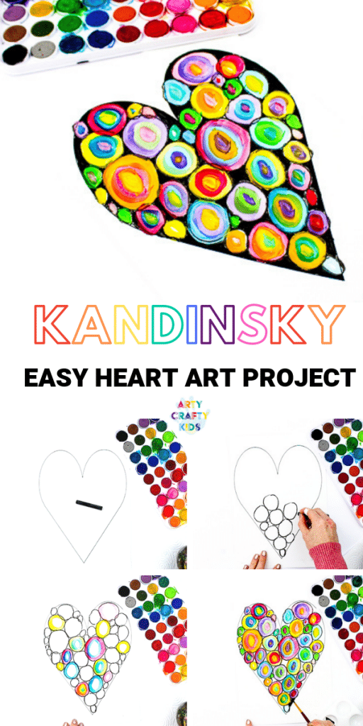 Circle Heart Art Project - Arty Crafty Kids