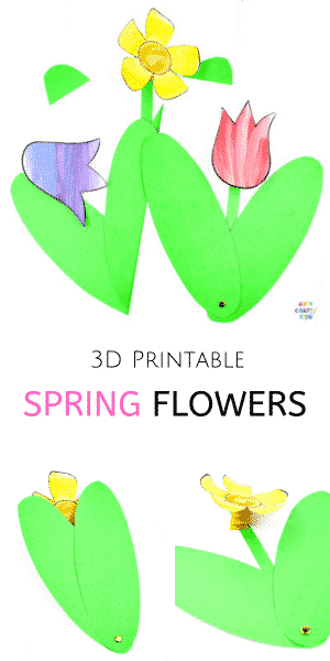 3D Spring Flower Craft - Arty Crafty Kids