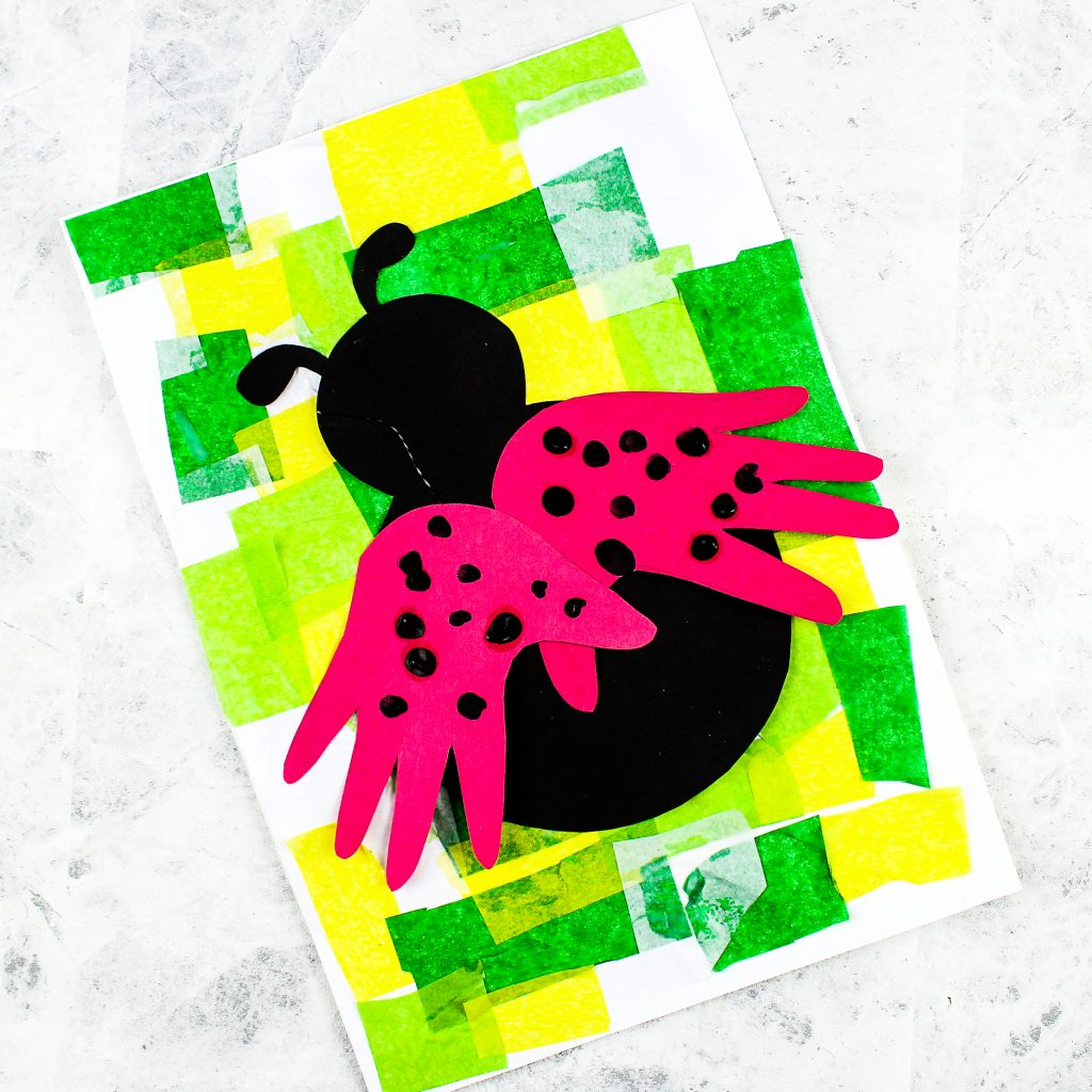 Download Handprint Ladybug Craft | Arty Crafty Kids