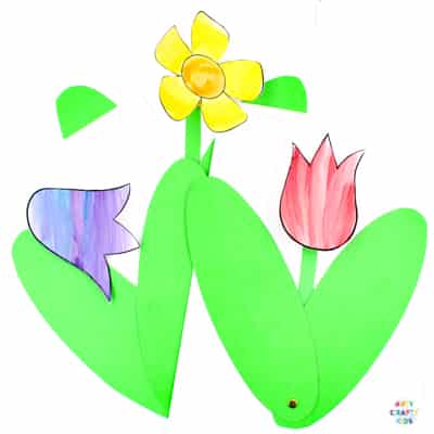 3d spring flower craft arty crafty kids