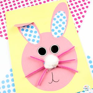 Bobble Nose Paper Easter Bunny Craft - Arty Crafty Kids