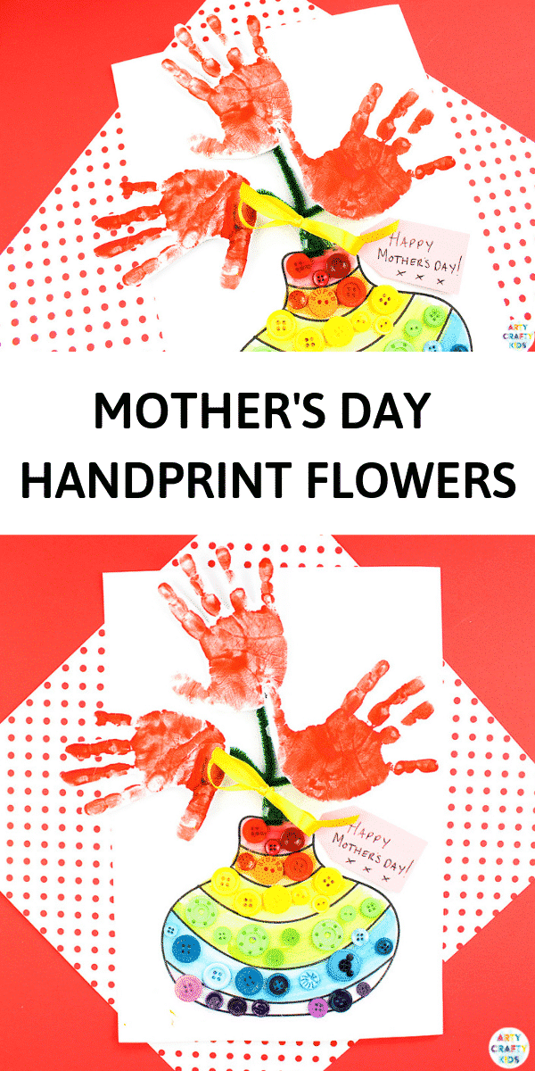 HANDPRINT FLOWERS | Arty Crafty Kids