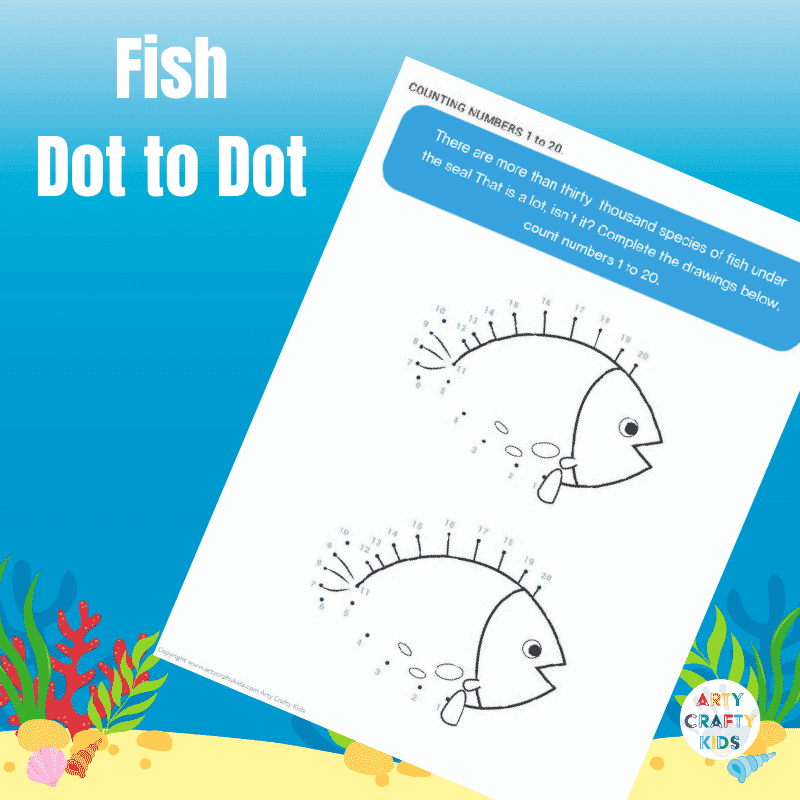 Printable Dot Marker Fish