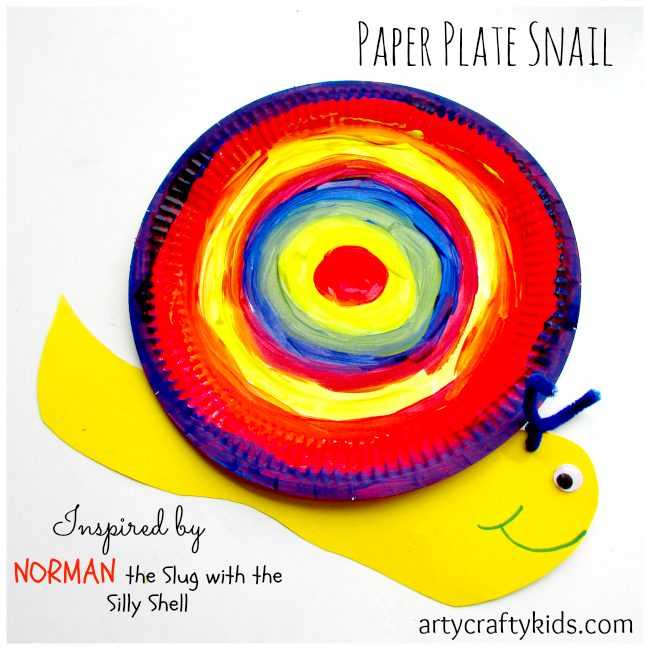Paper Plate Slug Craft | Arts and Crafts for Kids