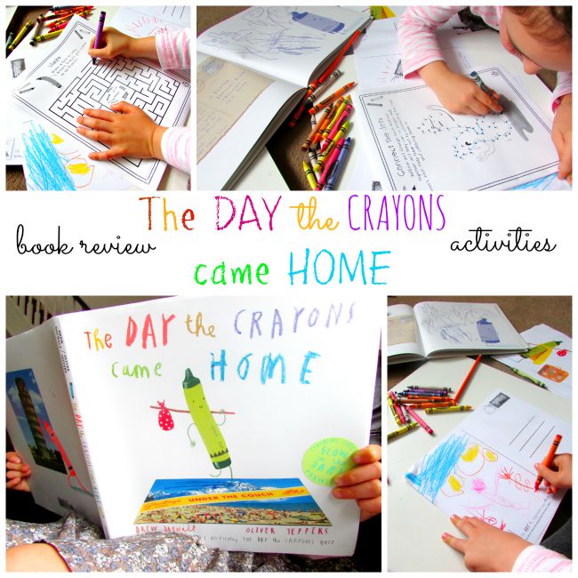 The Day the Crayons Came Home Inspired Craft for Kids