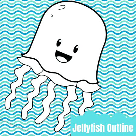 Jellyfish Outline (1) | Arty Crafty Kids