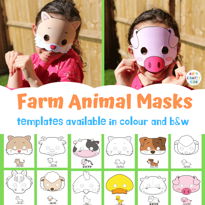 animal-mask-craft-for-kids-0  Animal masks for kids, Animal