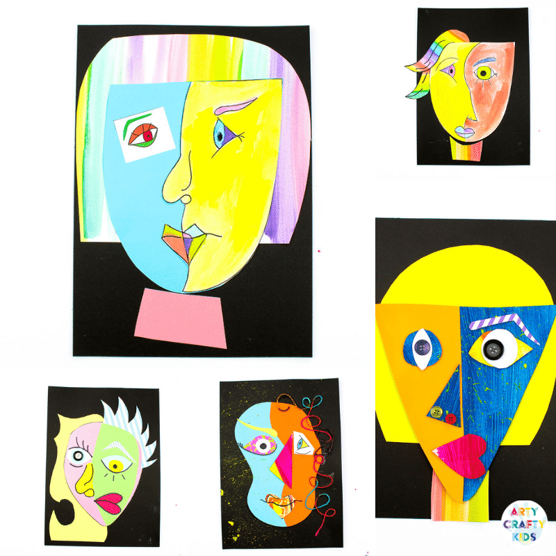 Pablo Picasso Cubism Art Drawing Tutorial of Face 