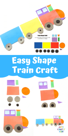 Easy Train Shape Craft for Kids - Arty Crafty Kids