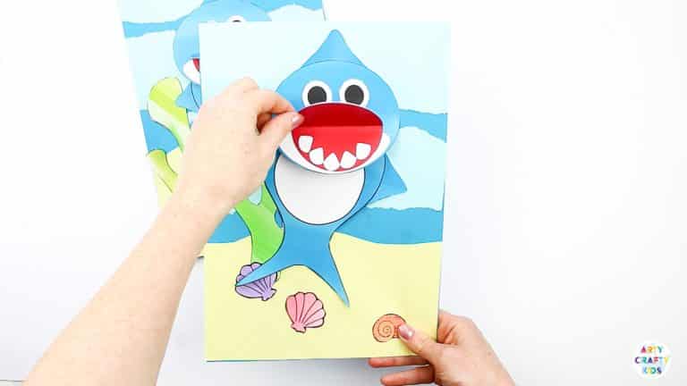 Swimming Baby Shark Craft - Arty Crafty Kids