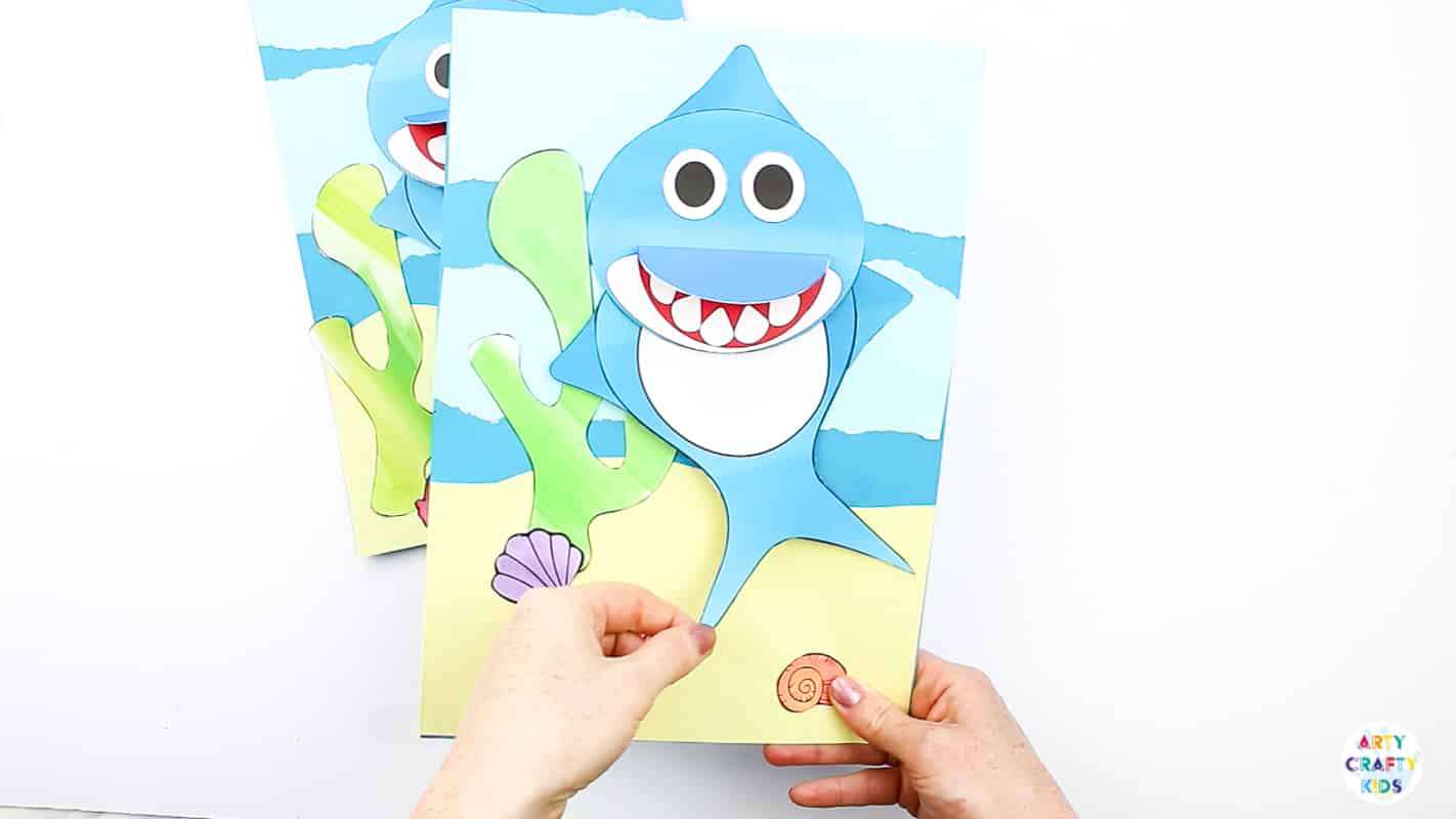 Swimming Baby Shark Craft - Arty Crafty Kids