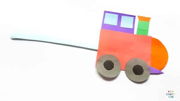 Easy Train Shape Craft for Kids - Arty Crafty Kids