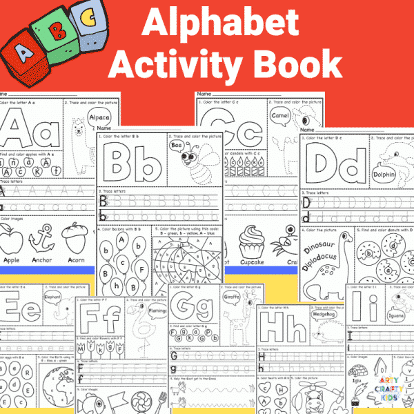 Alphabet Worksheets - Arty Crafty Kids