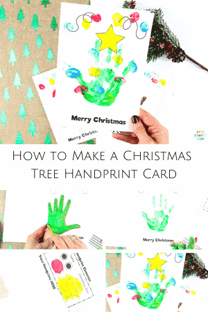 Handprint Christmas Cards - Arty Crafty Kids