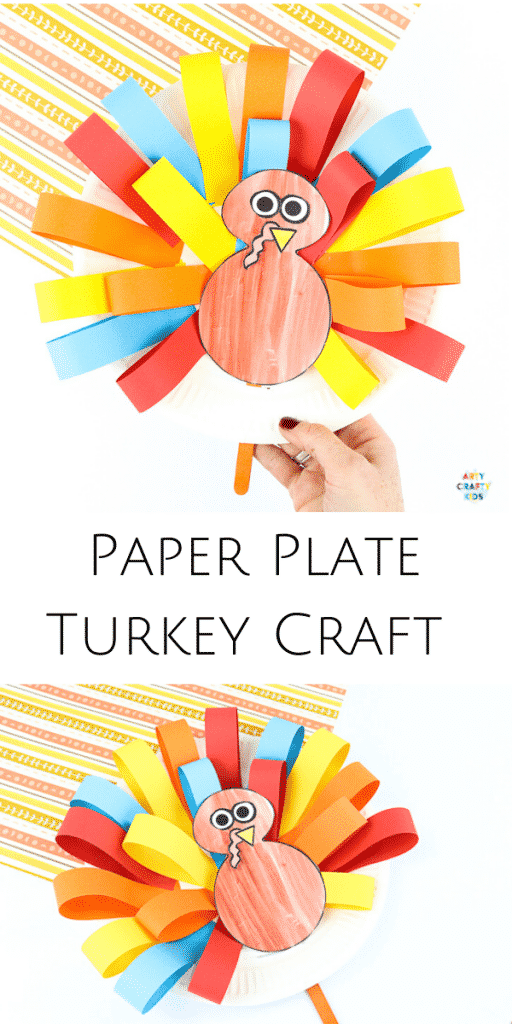 Paper Plate Turkey Craft - Arty Crafty Kids