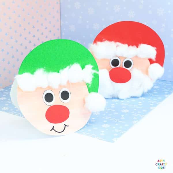 Easy Santa Christmas Card - Arty Crafty Kids
