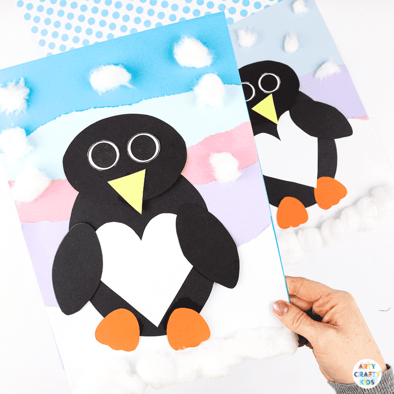 Penguin Valentine Craft For Kids [Free Template]