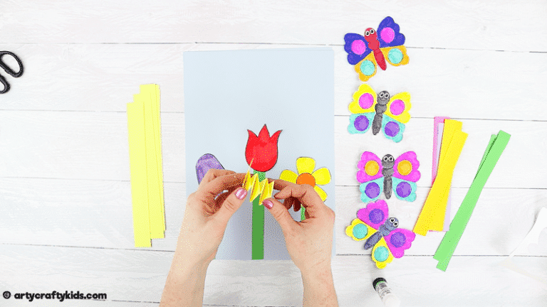 Bobble Butterfly Craft - Arty Crafty Kids