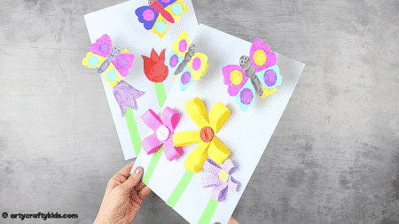 Bobble Butterfly Craft - Arty Crafty Kids