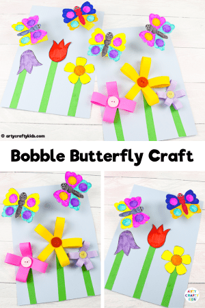 Bobble Butterfly Craft - Arty Crafty Kids