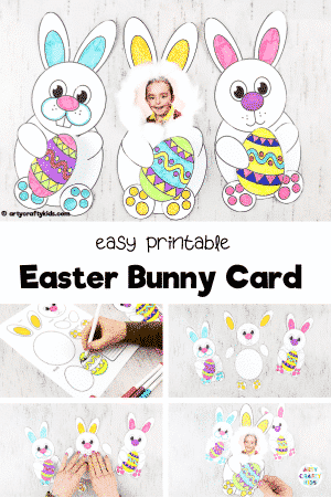 Easter Bunny Card for Kids - Arty Crafty Kids