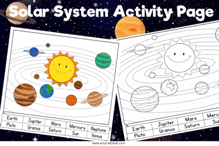 Space Coloring Pages - Arty Crafty Kids