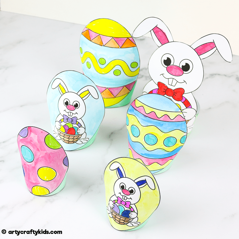 printable easter paper toy  arty crafty kids