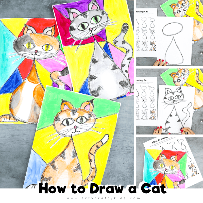 How to Draw a Cat: 4 Step-by-Step Tutorials