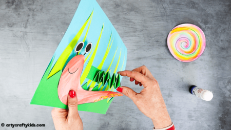 Peek-a-Boo Snail Craft for Kids - Arty Crafty Kids