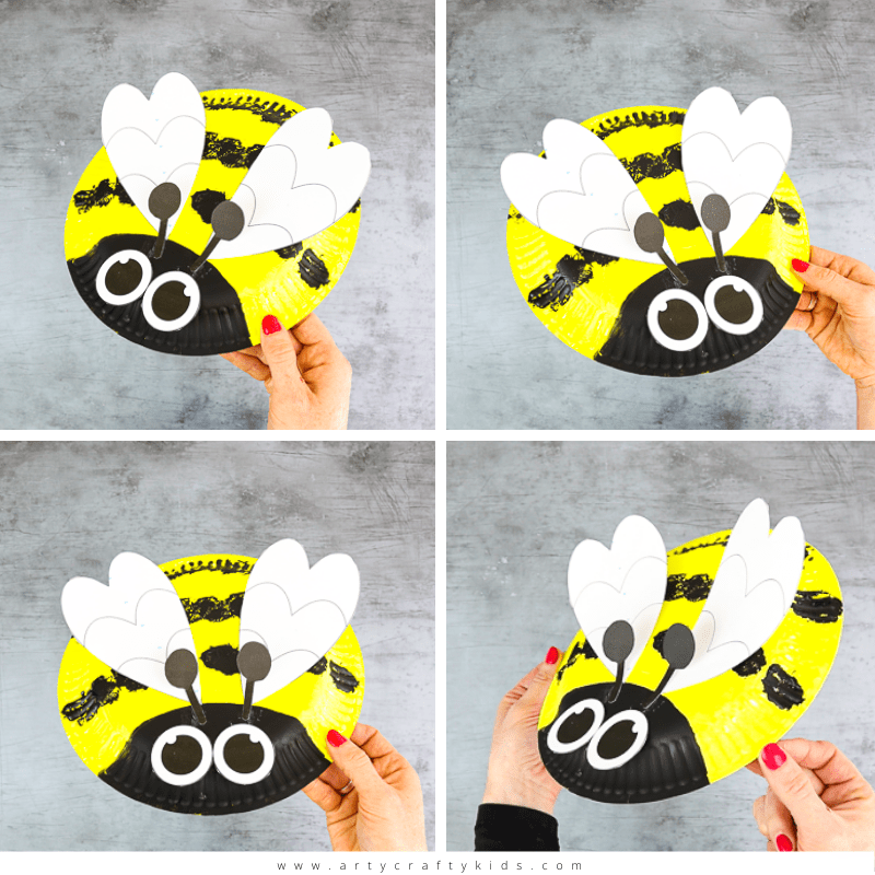 Bee Paper Masks Printable Insect Coloring Craft Activity Template