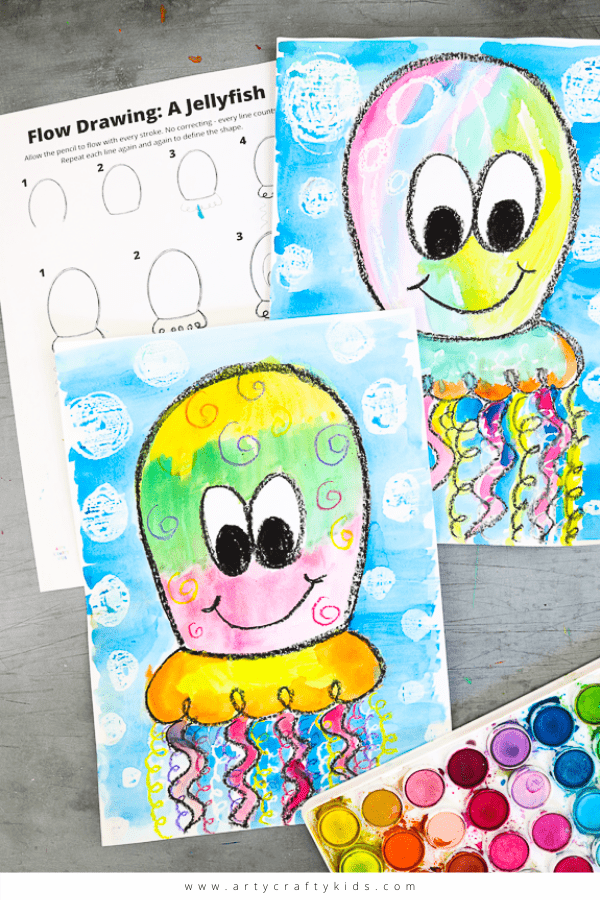 Mushroom Drawing Tutorial with Worksheet - Smiling Colors