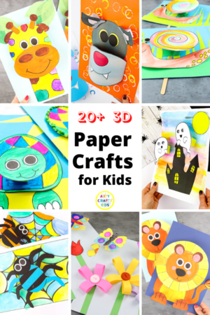 20+ 3D Paper Crafts for Kids | Arty Crafty Kids