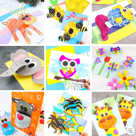 25 + 3D Paper Crafts for Kids