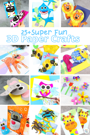 25+ 3D Paper Crafts for Kids - Arty Crafty Kids