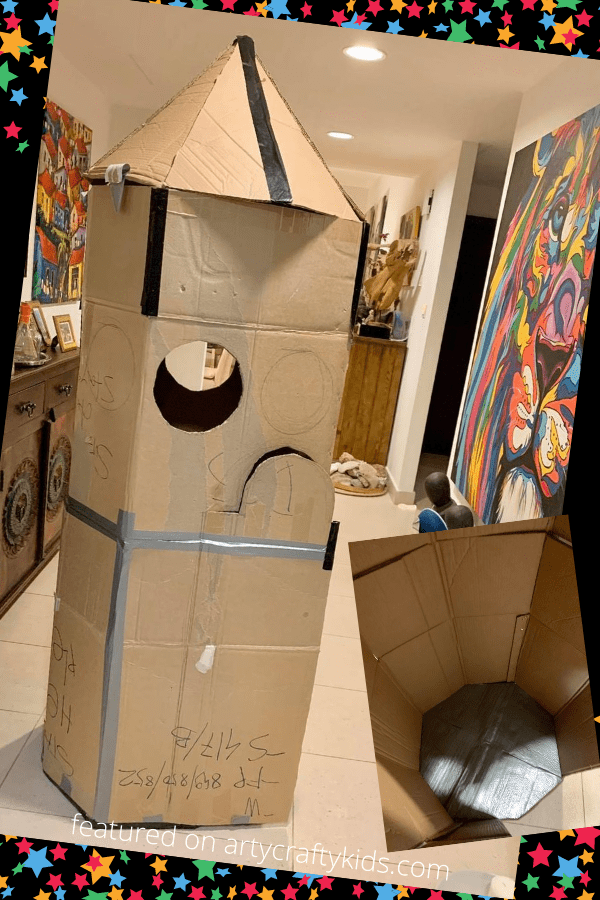 cardboard space shuttle for halloween