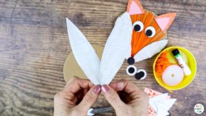 Yarn Wrapped Fox Craft - Arty Crafty Kids