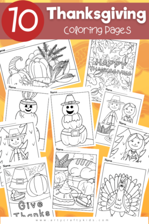 10 Thanksgiving Coloring Pages - Arty Crafty Kids