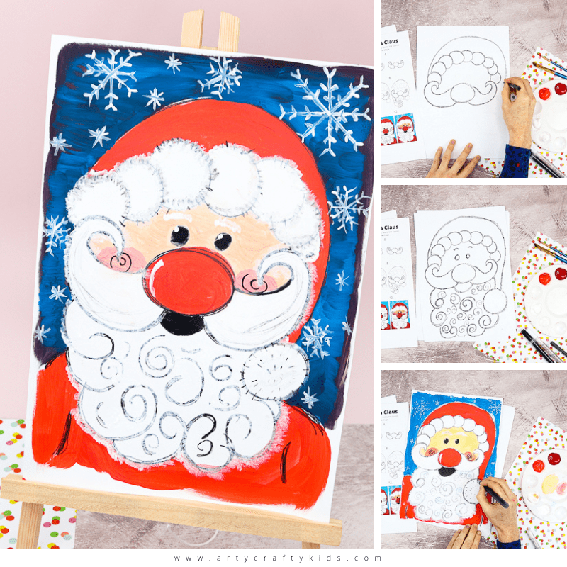 Easy Drawing Guides - How to Draw Santa Claus. Easy to Draw Art Project for  Kids. See the Full Drawing Tutorial on https://bit.ly/30PQSHc . #SantaClaus  #HowToDraw #Christmas #Winter | Facebook