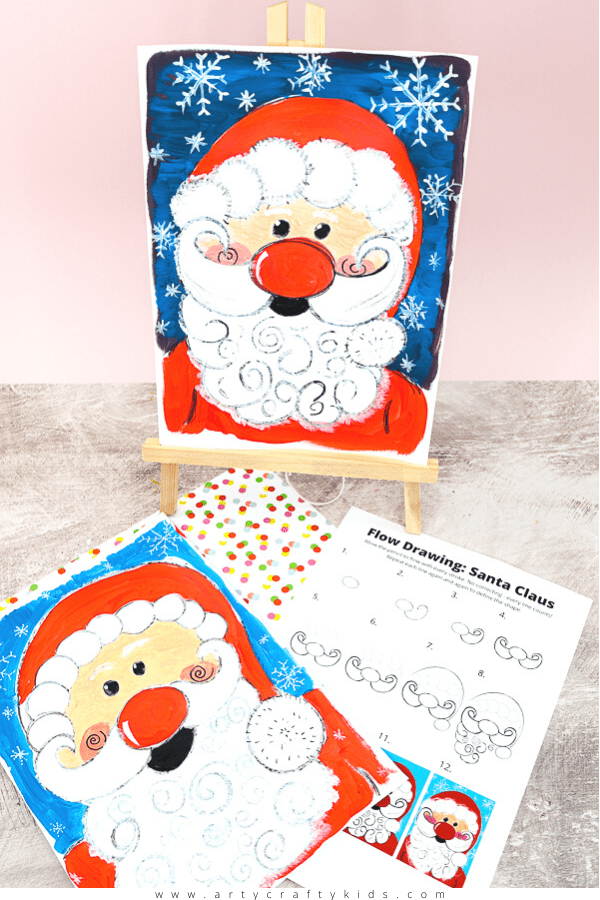 Quick and Easy Santa Claus Face Paint 
