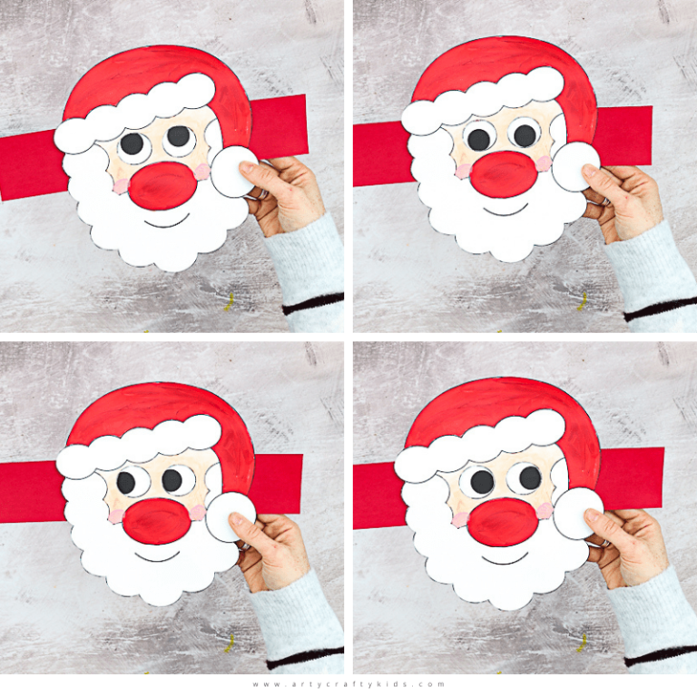 Moving Eyes Santa Craft Arty Crafty Kids