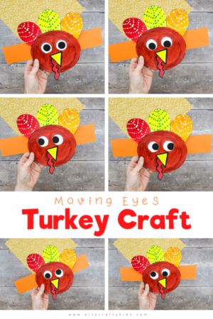 Moving Eyes Turkey Craft - Arty Crafty Kids